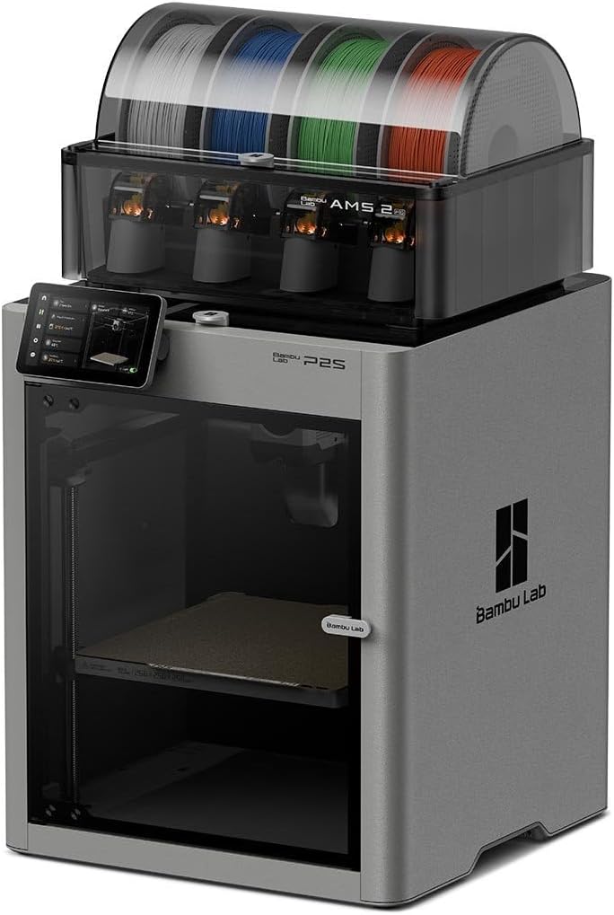 Impressora 3D Bambu Lab P2S Combo com AMS 2 Pro — vista em ângulo
