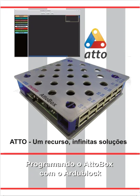 Capa da apostila: Programando o AttoBox com o Ardublock